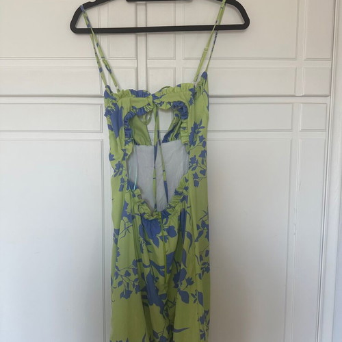 Benissimo floral dress unused, size M, green and turquoise