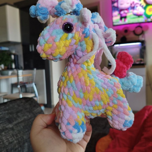 Amigurumi crochet horse colorful, handmade, new