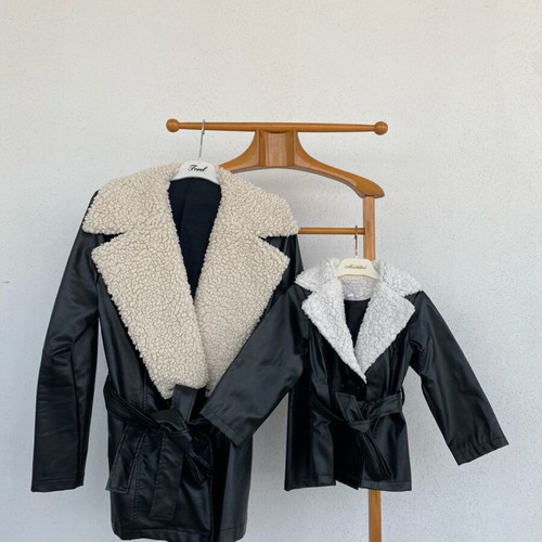 Matchy Matchy outerwear for mom and daughter like new, black, XS