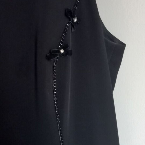 Black dress and jacket set used, size 54