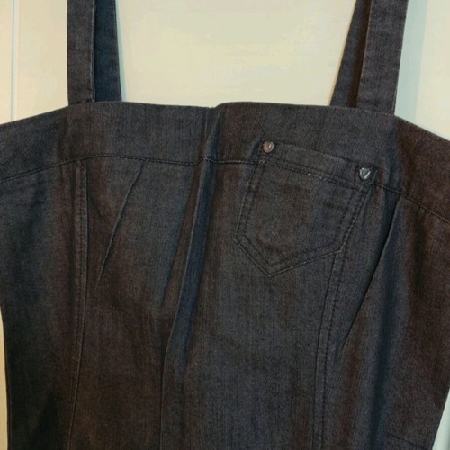 Women's soft denim dress with belt like new, Miss Denim