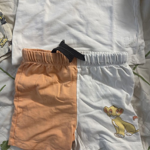 Baby summer clothing sets with cartoon characters