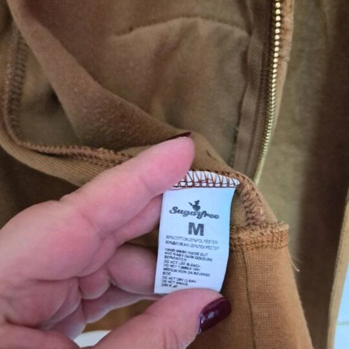 Sugarfree women's cardigan new, brown, size M