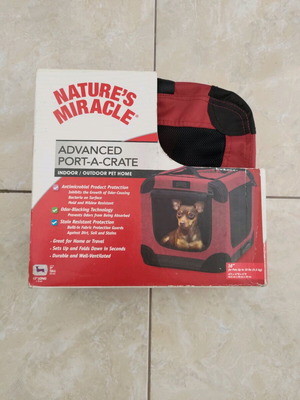Nature’s Miracle Advanced Port-A-Crate for Dog/Cat New
