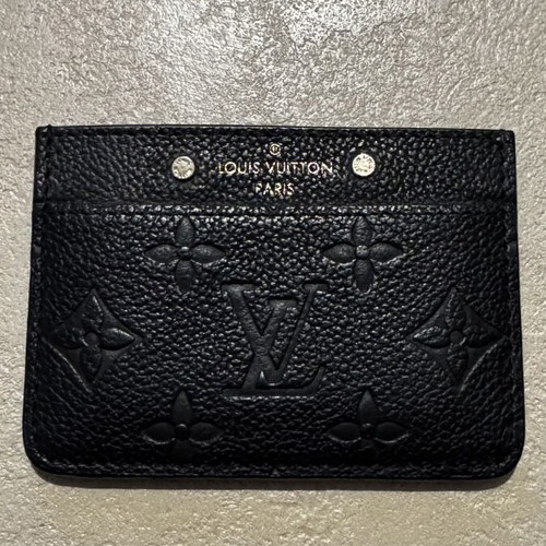 Louis Vuitton cardholder leather, like new, black