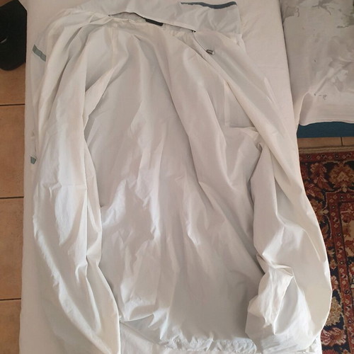 Admiral men's windbreaker jacket used, XXL, white with hood