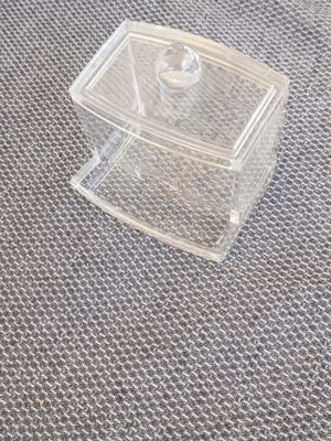 Acrylic transparent cotton swab holder