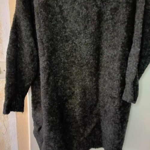 Knitted dress/shirt used, black, size L