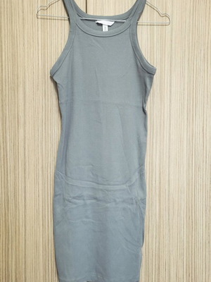 Rib dress H&M medium size like new, pistachio color