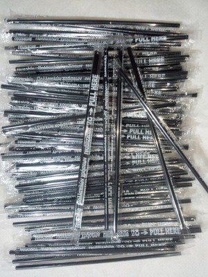 Plastic Freddo Straws pack of 100 new