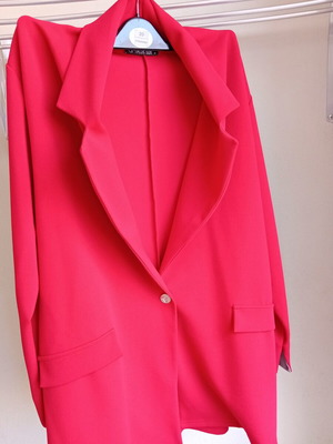 Women's jacket red plus size 3 like new