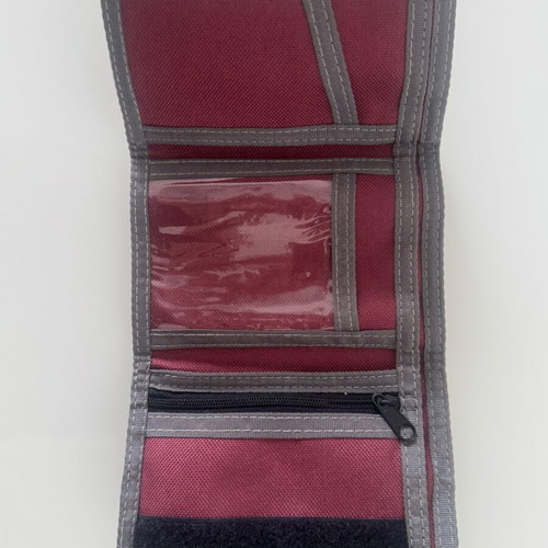 Oxbow fabric wallet like new, brown and gray