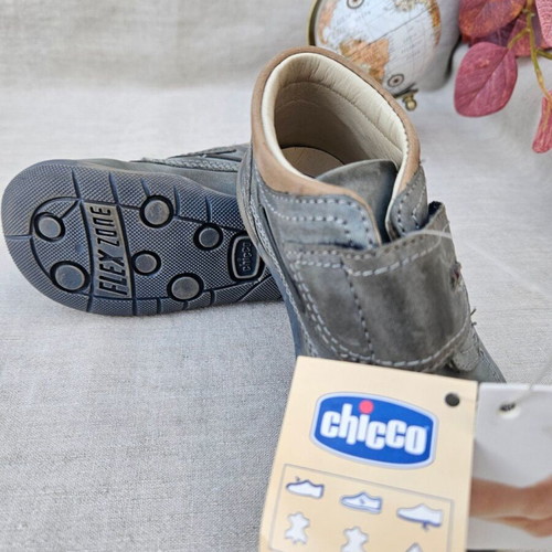 Chicco children's leather shoes size 23, grey
