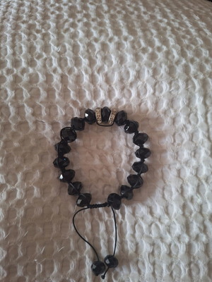 Bracelet with crystals and strass black new