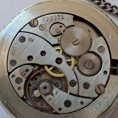 Molnia pocket watch 1970 used, mechanical winding over 48 hours autonomy