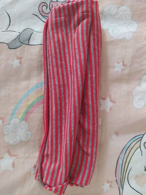 Striped neck warmer used