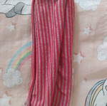 Striped neck warmer used