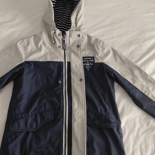 Alouette waterproof jacket for boy 6 years like new, cotton lining