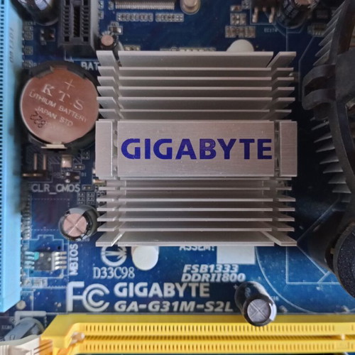 Gigabyte motherboard used, functional