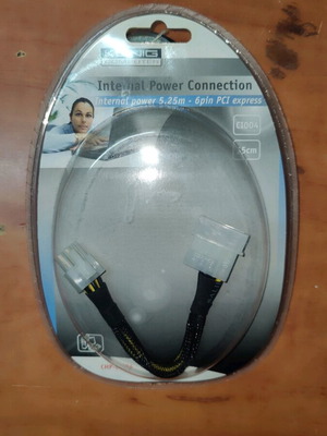 Internal Power Connection CMP-CI004 new by Konig 15cm 6pin PCI express