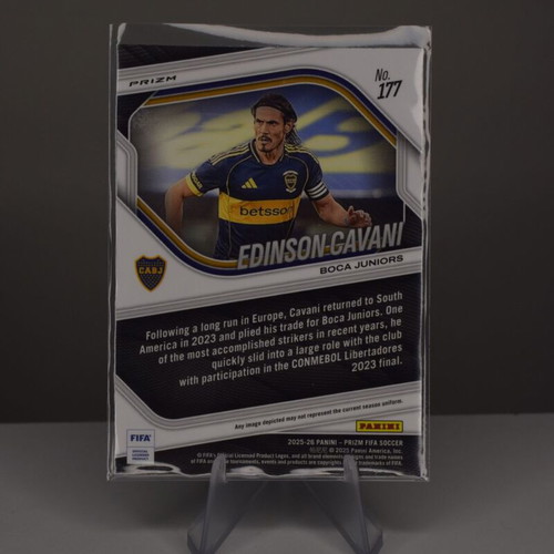 Edinson Cavani Mosaic Panini Prizm FIFA Soccer 2025-26 Boca Juniors card like new