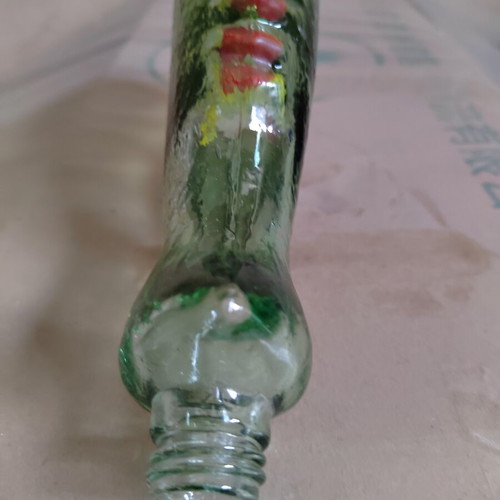 Vintage glass fish bottle like new, 1960s-1970s decorative piece