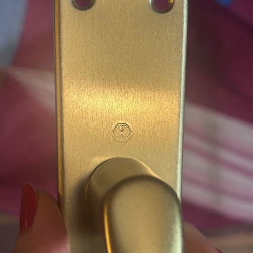Hoppe Germany set of 5 door handles 75mm gold matte