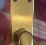 Hoppe Germany set of 5 door handles 75mm gold matte