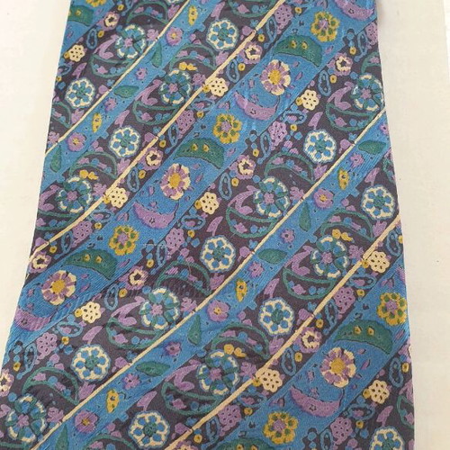 Lanvin men's tie 100% silk new, blue