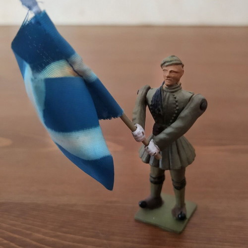 Pal Evzones Flag Bearer Military Figure like new, 1950s
