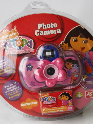 Dora the Explorer φωτογραφική μηχανή 35mm film σφραγισμένη, 2007 Nickelodeon