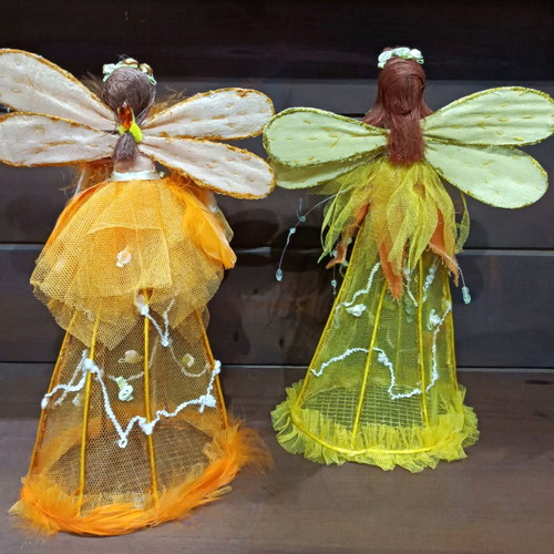 Vintage fairies with storage like new, set of 2 pieces