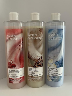 Avon Senses shower cream set new, 500ml body wash