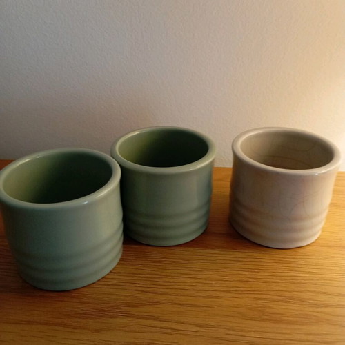 Ceramic cups like new, holders for tealights