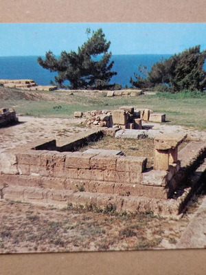 Postcard "Kameiros - Hellenistic Naiskos" used, color