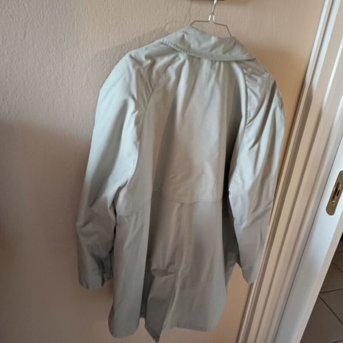 Castor Vintage Trench Coat Reworked, Size M, Light Grey