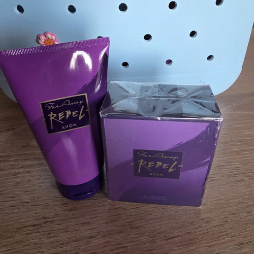 Avon Far Away Rebel set Eau de Parfum and body lotion new