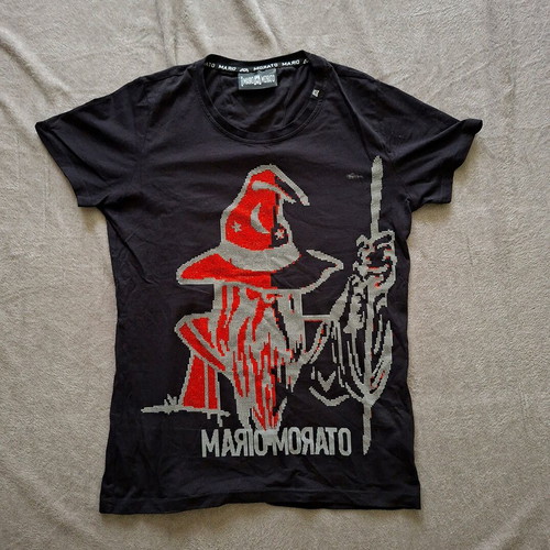 Mario Morato men's T-shirt S - M, black and red