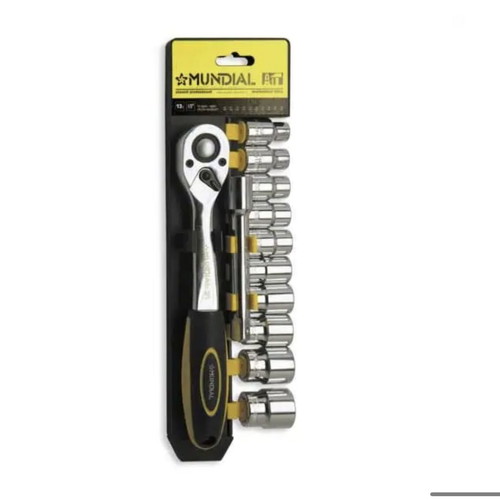 Set 12 Sockets 1/2 with Ratchet new