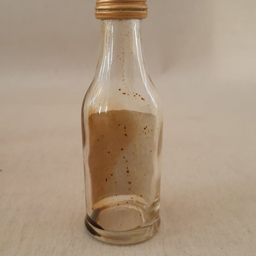 Miniature glass liquor bottles used, set of 3 pieces