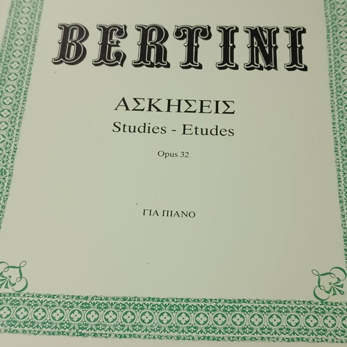 Bertini piano book opus 32 new, exercises from Ntoremi editions