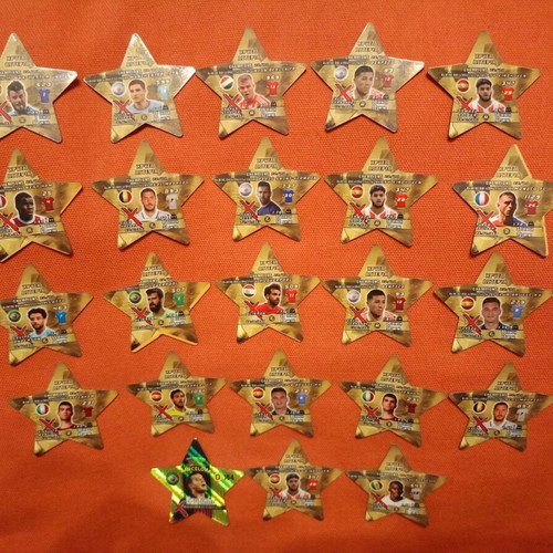 Star-shaped caps used, pack of 70