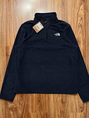 The North Face Navy Blue Quarter Zip Fleece Large νέο με ετικέτες