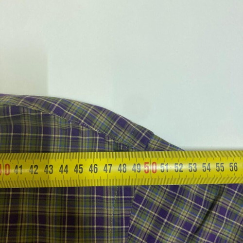 Ralph Lauren 90s Custom Fit Oxford Shirt XXL, green purple blocked