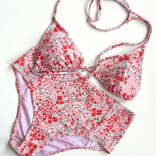 Becksondergaard two-piece swimsuit high waist size S like new
