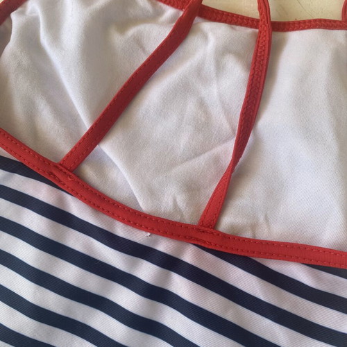 Disney Minnie Mouse Girls' One-Piece Swimsuit like new, striped