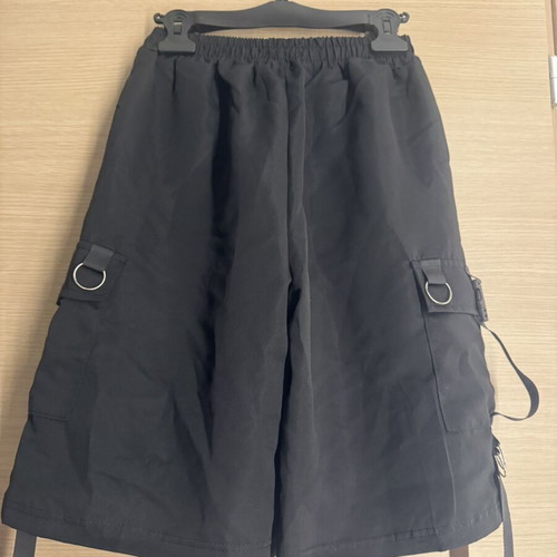 Shein Black Cargo Shorts Techwear Style Like New, Size L