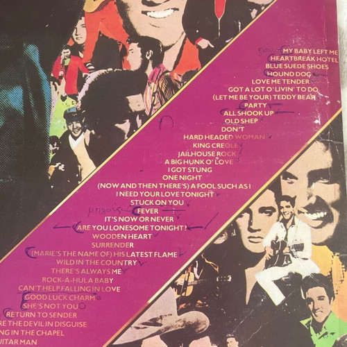 Elvis Presley vinyl album 2 discs used with 40 hits