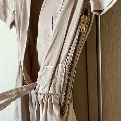 Benetton beige cotton dress Xsmall like new