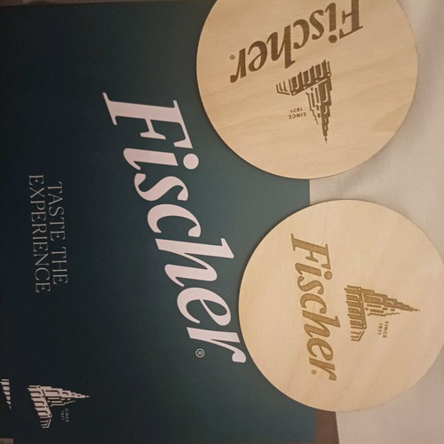 Fischer collectible coasters new, set of 2 pieces